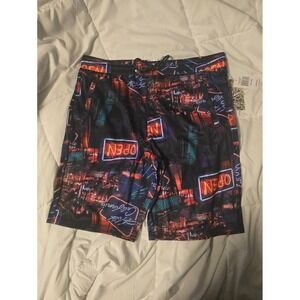 Men's Hotel California Casino Print Shorts large nwt msrp $58